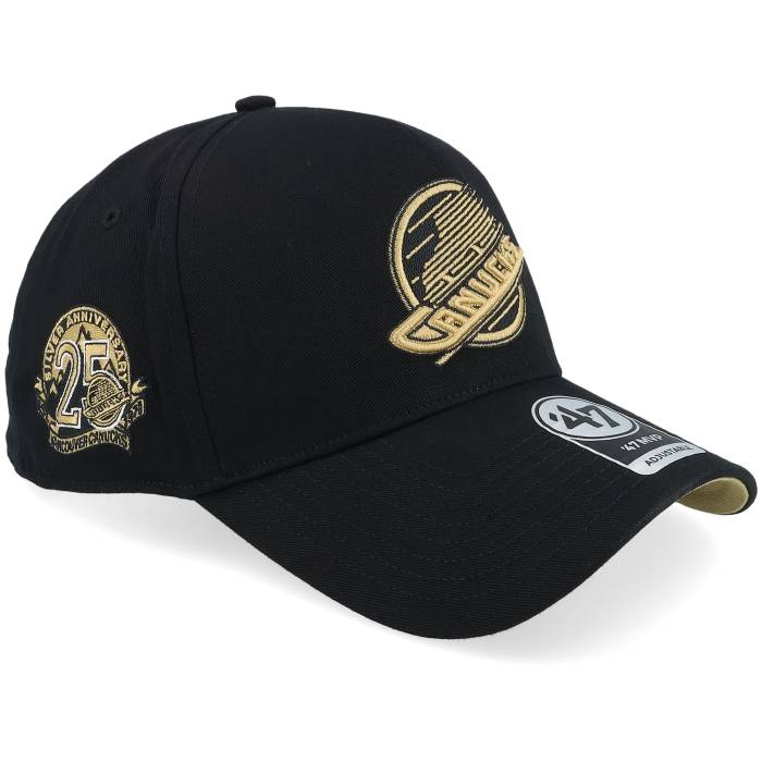 フォーティーセブンブランド 47 Brand 【 Vancouver Canucks Nhl Shot Tt 47 Mvp Black A-Frame Adjustable Men Black 】 バンクーバー カナックス 黒色 ブラック メンズ 黒色 ブラック