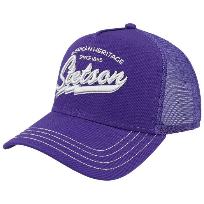 ステットソン Stetson 【 American Heritage Classic Violet A-Frame Trucker Men Purple 】 クラシック 紫・バイオレット トラッカー メンズ Purple 紫・パープル|スニケス