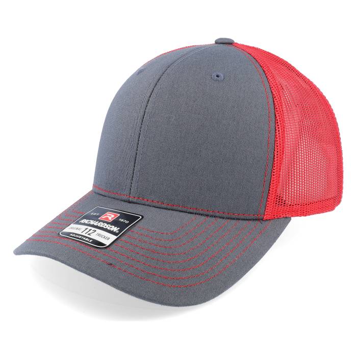 Richardson 【 112 Split Charcoal/Red Trucker Men Grey 】 トラッカー メンズ 灰色 グレー｜スニケス 14,040円