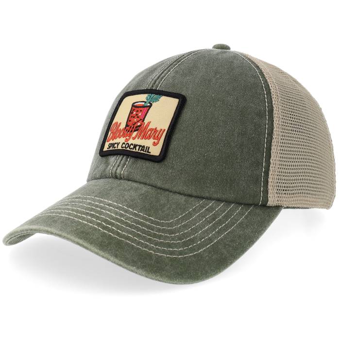 アイコニック Iconic 【 Bloody Mary Spicy Cocktail Olive/Stone Vintage Washed Trucker Men Green 】 vintage ビンテージ・ヴィンテージ トラッカー メンズ green 緑・グリーン｜スニケス