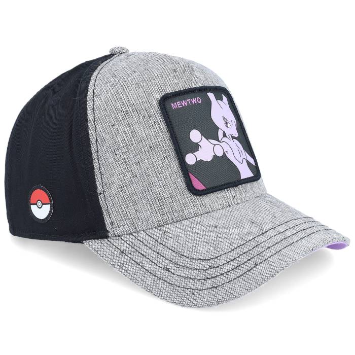 Capslab 【 Pokemon Mewtwo Black/Grey A-Frame Trucker Men Grey 】 トラッカー メンズ 灰色 グレー｜スニケス