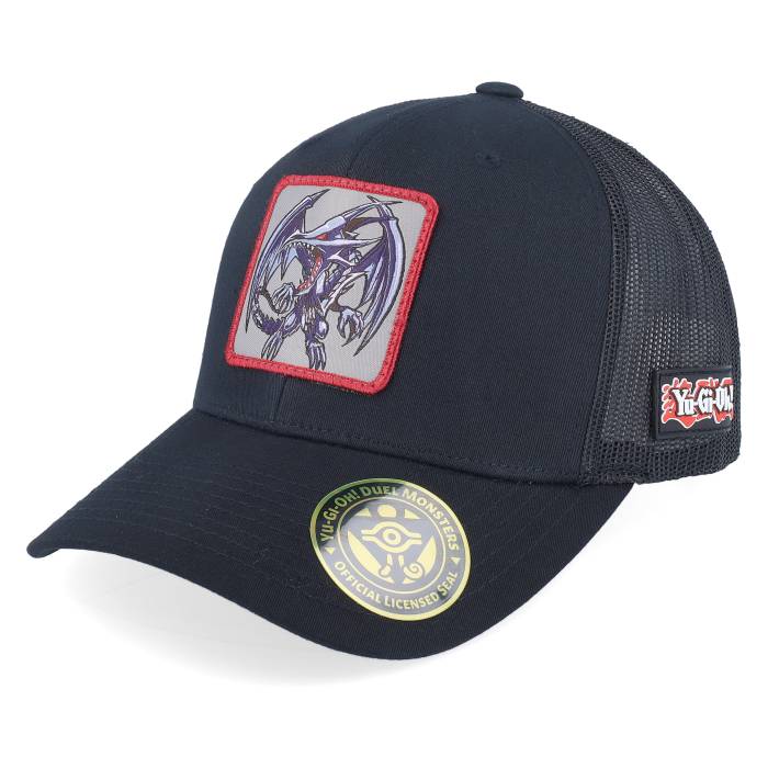 Yu-Gi-Oh! 【 Red-Eyes Black Dragon Black Trucker - Yu-Gi-Oh Men Black 】 黒色 ブラック ドラゴン トラッカー メンズ 黒色 ブラック｜スニケス