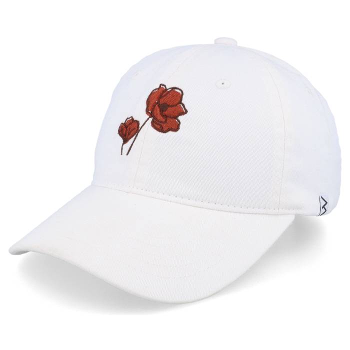 Wei 【 Poppy Washed Cotton Stone Mom Cap Women White 】 キャップ 帽子 レディース 白色 ホワイト