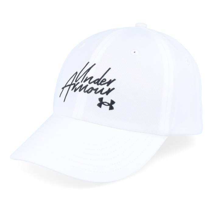 【★百貨店SALE★6/11夜夜中2時迄】アンダーアーマー Under Armour 【 Favorites Hat White Dad Cap Women White 】 白いこと 白いこと 旗がしら かぶり笠 レディース 白いこと 白いこと