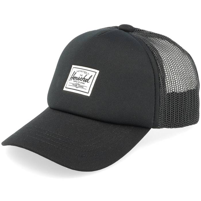 Herschel 【 Kids Whaler Mesh Baby 6-18 Months Black Classic Logo Trucker Kids Black 】 黒色 ブラック クラシック ロゴ トラッカー ジュニア キッズ 黒色 ブラック|スニケス
