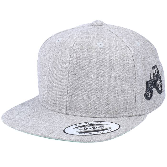 Kiddo Cap 【 Kids Tractor Side Heather Grey Snapback Kids Grey 】 heather ヘザー 灰色 グレー Snapback スナップバック バッグ ジュニア キッズ 灰色 グレー|スニケス