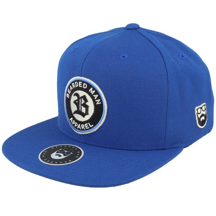 Bearded Man 【 Old English B Patch Blue Snapback Men Blue 】 青色 ブルー Snapback スナップバック バッグ メンズ 青色 ブルー｜スニケス