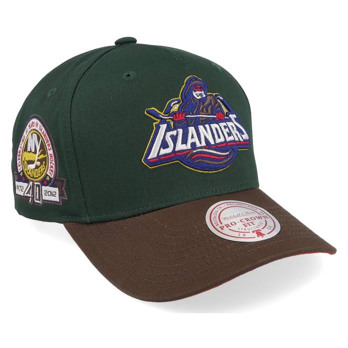 ミッチェル&ネス Mitchell & Ness 【 Hatstore Exclusive X New York Islanders Gino Pro Crown Green/Brown A-Frame Adjustable Men Green 】 アイランダース プロ メンズ green 緑・グリーン