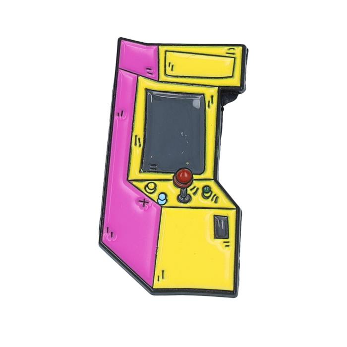 Cap Pins 【 Retro Gaming Arcade Metal Enamel Pin Men Pink / Yellow 】 レトロ メタル メンズ pink ピンク yellow 黄色・イエロー｜スニケス