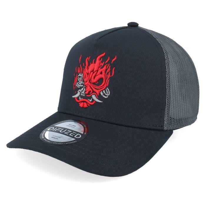 Difuzed 【 Cyberpunk Cap Black A-Frame Trucker Men Black 】 キャップ 帽子 黒色 ブラック トラッカー メンズ 黒色 ブラック 15,048円