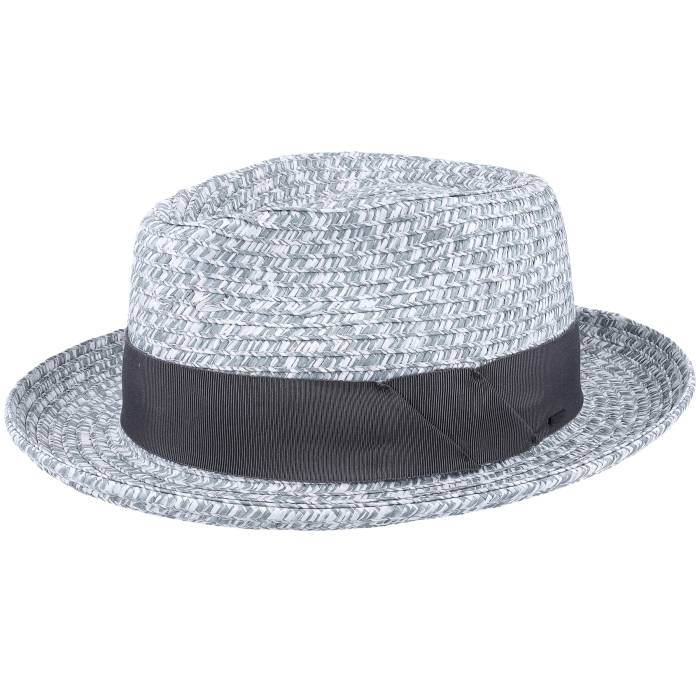 【★百貨店SALE★6/11真夜中2時迄】Seeberger 【 Blume Charcoal Multi Straw Hat Men Grey 】 濃灰色 メンズ 薄墨色 薄墨色