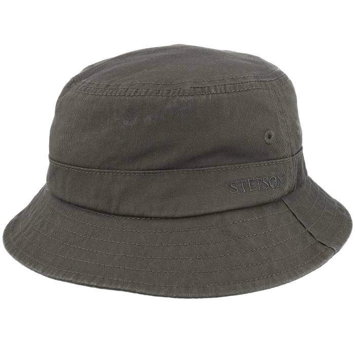 ステットソン Stetson 【 Bucket Cotton Twill Military Olive Bucket Men Green 】 olive オリーブ メンズ green 緑・グリーン