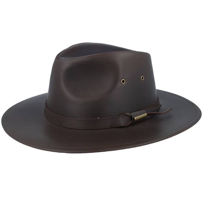 【★百貨店SALE★6/11十二時2時迄】ステットソン Stetson 【 Buffalo Leather Brown Western Men Brown 】 緩衝装置置き目 なめし革 赤銅色 赤銅色 ウェスタン メンズ 赤銅色 赤銅色