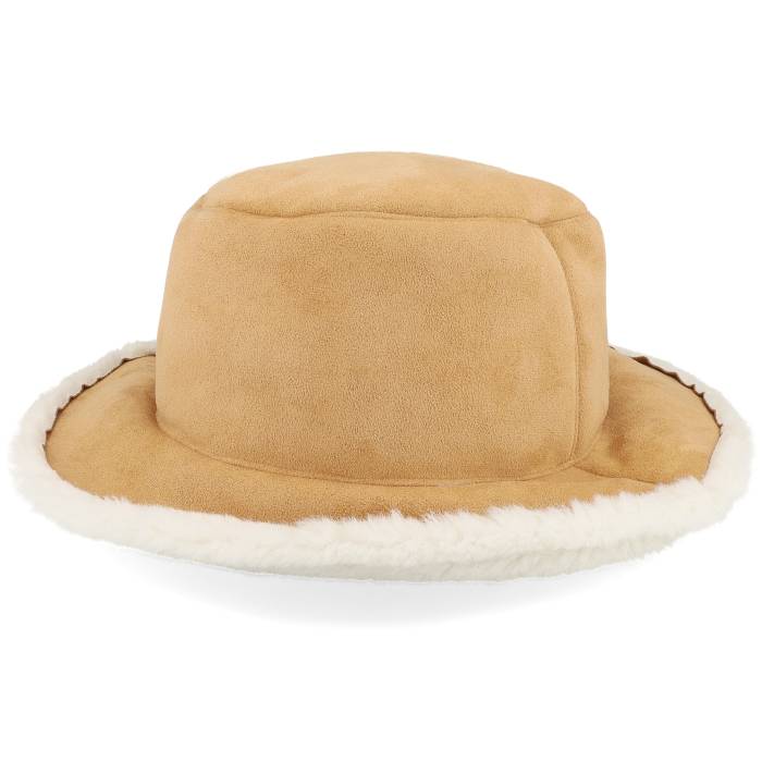 Seeberger 【 Faux Fur Hat Camel/Off-White Bucket Women Beige 】 レディース ベージュ