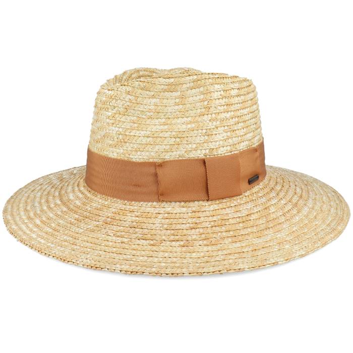 ブリクス英トン Brixton 【 Joanna Money/Lion Straw Hat Men Beige 】 メンズ ベージュ