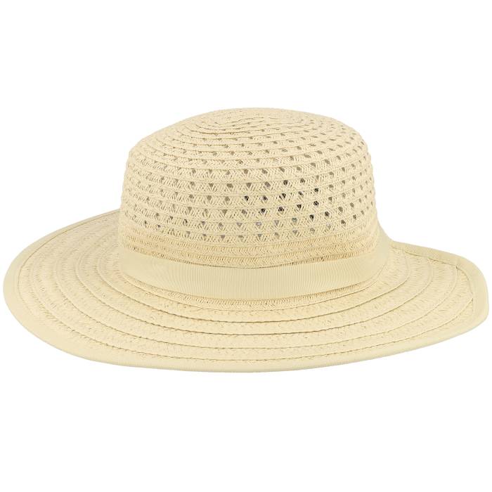 Seeberger 【 Paperbraid Mix Cap Linen Straw Hat Women Beige 】 旗がしら かぶり笠 レディース ベージュ