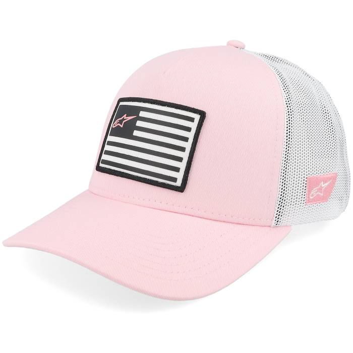アルパインスター Alpinestars 【 Flag Hat Pink/White A-Frame Trucker Men Pink 】 トラッカー メンズ pink ピンク|スニケス