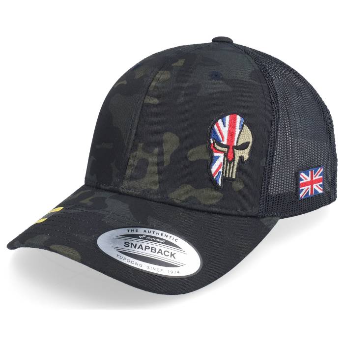 Army Head 【 Uk Army Skull Multicam Black Trucker Men 】 アーミー 黒色 ブラック トラッカー メンズ