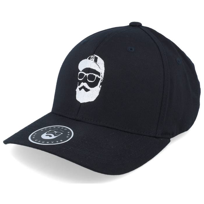 Bearded Man 【 Cap Man Black Flexfit Men Black 】 キャップ 帽子 黒色 ブラック メンズ 黒色 ブラック