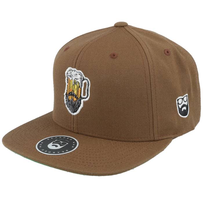 Bearded Man 【 Beer Man Logo Tan Snapback Men Brown 】 ロゴ Snapback スナップバック バッグ メンズ 茶色 ブラウン|スニケス