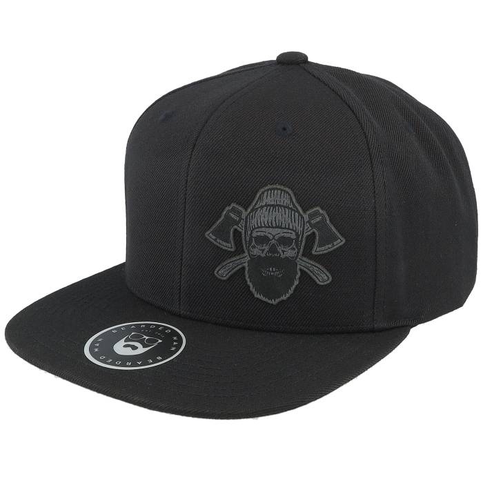 Bearded Man 【 Bone Beard Axes Black Snapback Men Black 】 黒色 ブラック Snapback スナップバック バッグ メンズ 黒色 ブラック