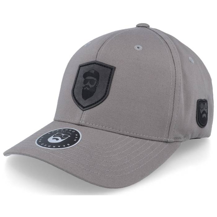 Bearded Man 【 Cap Man Badge Patch Grey Flexfit Men Grey 】 キャップ 帽子 灰色 グレー メンズ 灰色 グレー|スニケス
