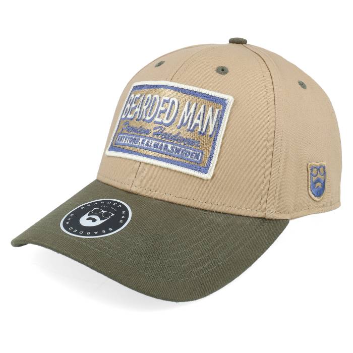 Bearded Man 【 Logo Khaki/Navy Khaki/Olive Adjustable Men Beige 】 ロゴ メンズ ベージュ