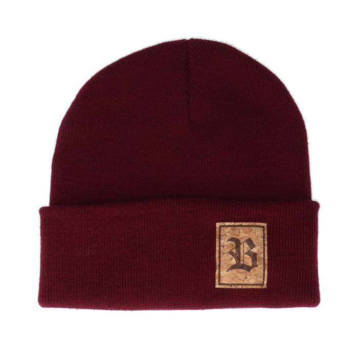 Bearded Man 【 Old English B Patch Burgundy Beanie Men Red 】 ワイン色・バーガンディー キャップ 帽子 メンズ Red 赤・レッド 14,040円