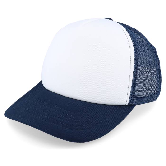 Beechfield 【 Foam French Navy/White Vintage Trucker Men White / Blue 】 vintage ビンテージ・ヴィンテージ トラッカー メンズ 白色 ホワイト 青色 ブルー｜スニケス