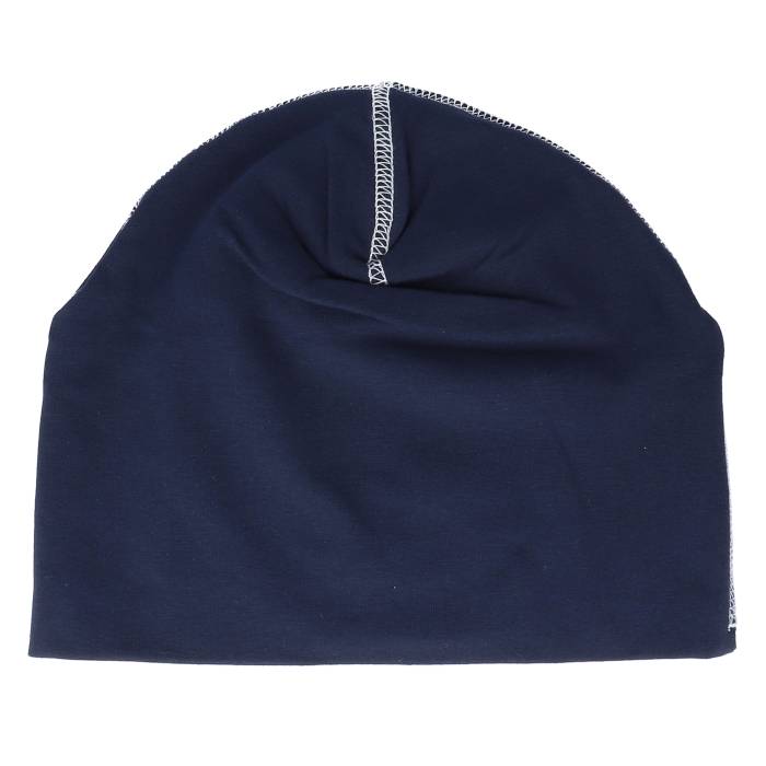 Beechfield 【 French Navy/White Hemsedal Cotton Beanie Men Blue 】 キャップ 帽子 メンズ 青色 ブルー