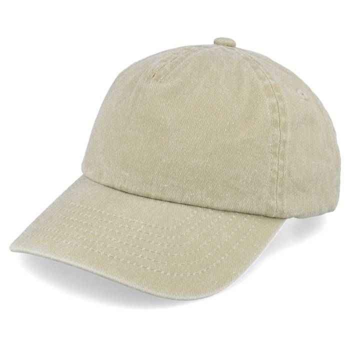 Beechfield 【 Vintage Washed Stone A-Frame Dad Cap Men Beige 】 vintage ビンテージ・ヴィンテージ キャップ 帽子 メンズ ベージュ