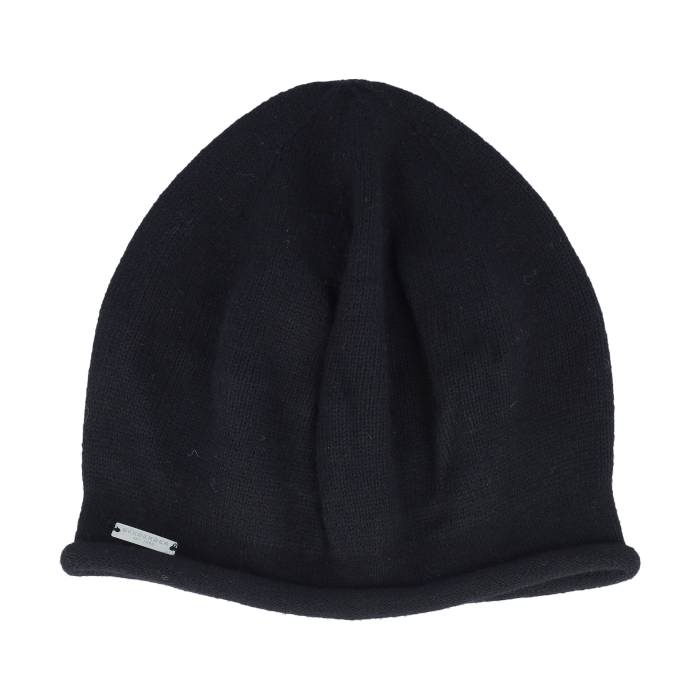 Seeberger 【 Knitted Black Beret Beanie Women Black 】 黒いこと 黒いこと 旗がしら かぶり笠 レディース 黒いこと 黒いこと