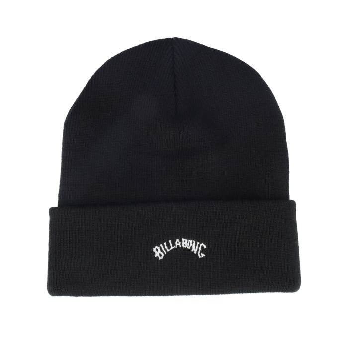 ビラボン Billabong 【 Kids Arch Beanie Black Cuff Kids Black 】 キャップ 帽子 黒色 ブラック ジュニア キッズ 黒色 ブラック