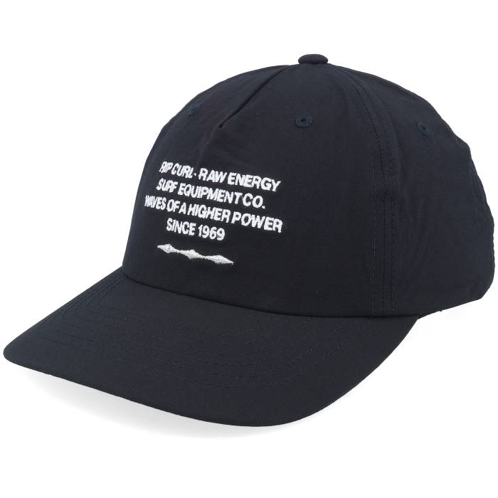リップカール Rip Curl 【 Raw Energy Statment Cap Black Dad Cap Men Black 】 エナジー キャップ 帽子 黒色 ブラック メンズ 黒色 ブラック|スニケス