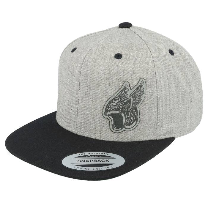 Born To Ride 【 Live Fast Helmet Grey Patch Heather Grey/Black Snapback Men Grey 】 ファスト Helmet ヘルメット 灰色 グレー heather ヘザー Snapback スナップバック バッグ メンズ 灰色 グレー 14,839円