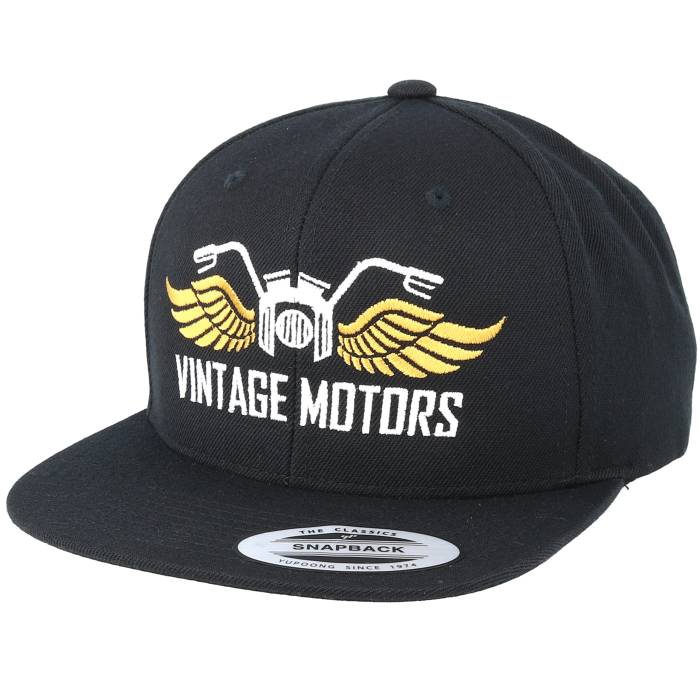 Born To Ride 【 Vintage Motors Black Snapback Men Black 】 vintage ビンテージ・ヴィンテージ 黒色 ブラック Snapback スナップバック バッグ メンズ 黒色 ブラック