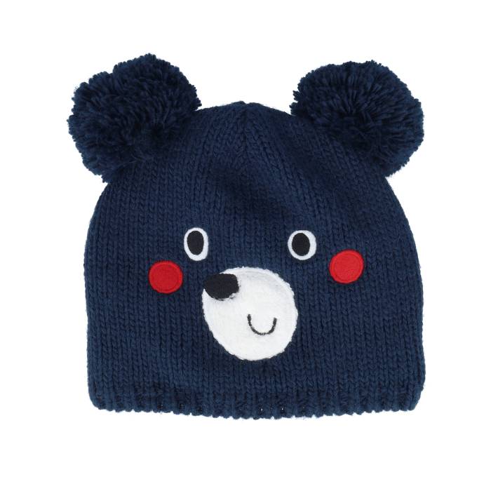 【 Kids Granita Navy Dubble Pom Kids Blue 】 紺色 ネイビー ジュニア キッズ 青色 ブルー