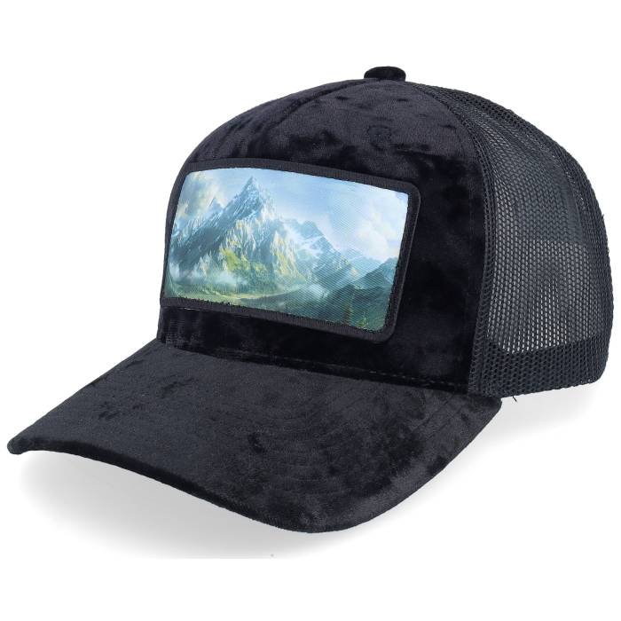 Calza Pennello 【 Big Mountains & Landscape Patch Velvet Black A-Frame Men Black 】 黒色 ブラック メンズ 黒色 ブラック｜スニケス