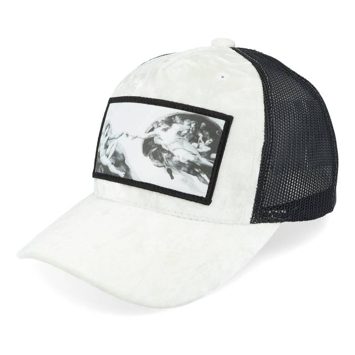Calza Pennello 【 Kids Creation Of Adam Velvet White/Black Trucker Kids White 】 クリエーション トラッカー ジュニア キッズ 白色 ホワイト