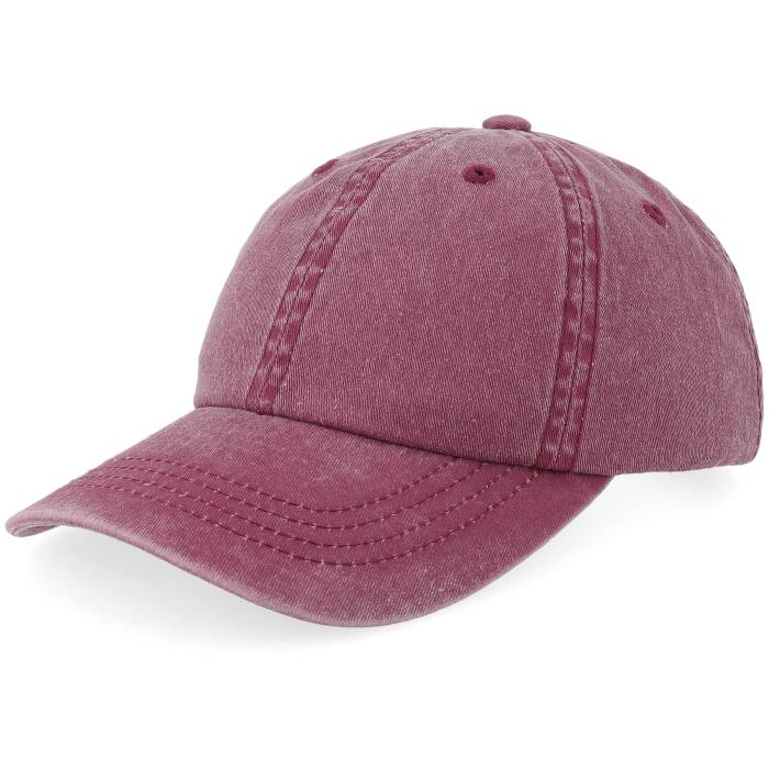Equip 【 Kids Maroon Pigment Washed Dad Cap Kids Red 】 マルーン キャップ 帽子 ジュニア キッズ Red 赤・レッド