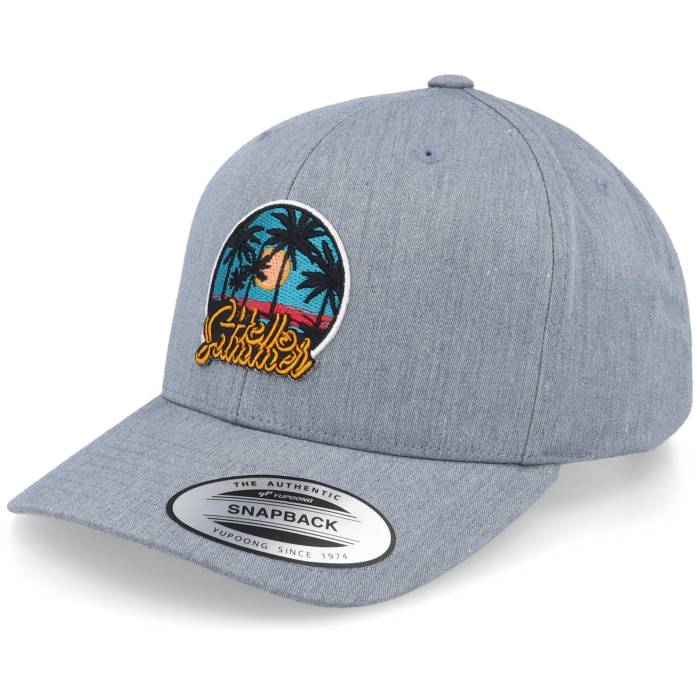 Kiddo Cap 【 Hello Summer Palm Sunset Grey Adjustable Kids Grey 】 Summer サマー 灰色 グレー ジュニア キッズ 灰色 グレー