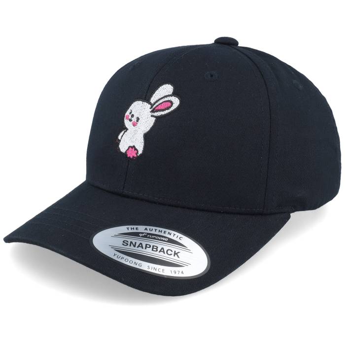Kiddo Cap 【 Kids Little Cute Bunny Black Adjustable Kids Black 】 黒色 ブラック ジュニア キッズ 黒色 ブラック