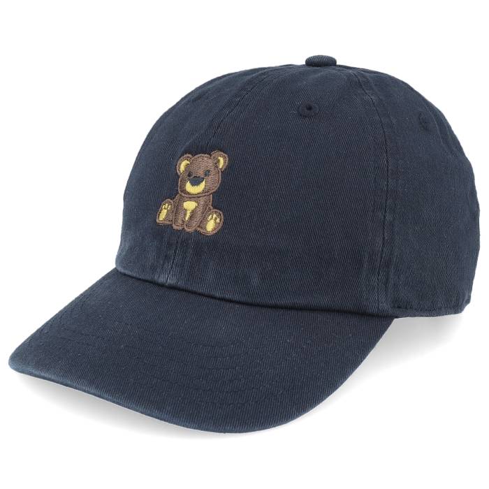 Kiddo Cap 【 Kids Little Teddy Bear 320 Black Toddler Dad Cap Kids Black 】 黒色 ブラック ベビー 赤ちゃん用 キャップ 帽子 ジュニア キッズ 黒色 ブラック