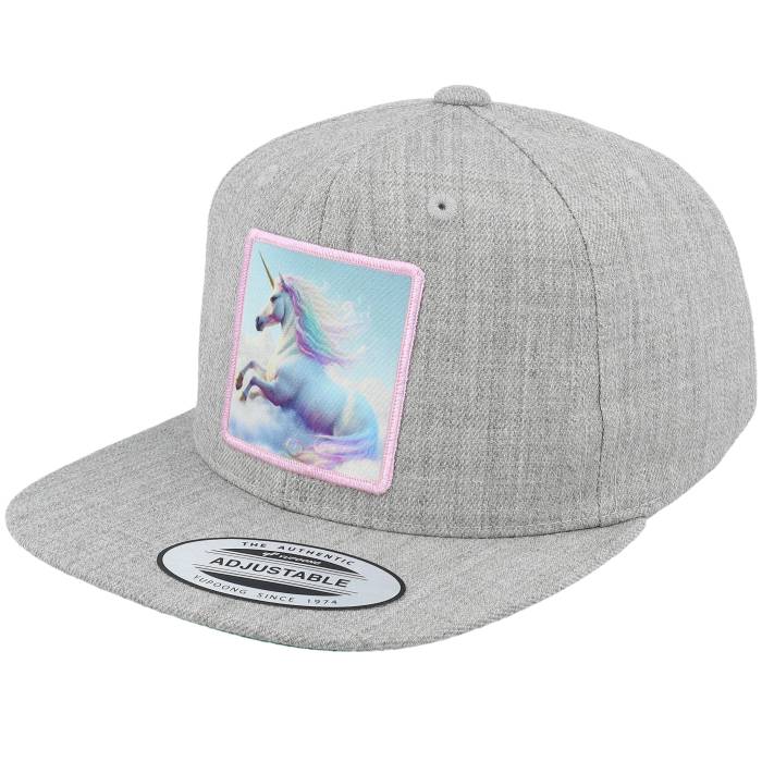 Unicorns 【 Kids Pink Pastel Unicorn Heather Grey Snapback Kids Grey 】 pink ピンク heather ヘザー 灰色 グレー Snapback スナップバック バッグ ジュニア キッズ 灰色 グレー｜スニケス