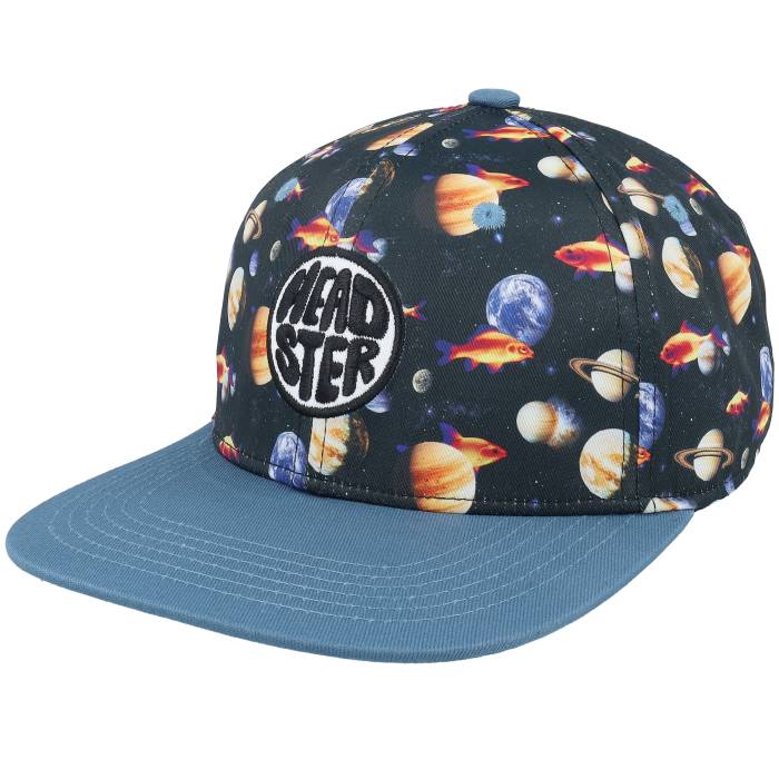 Headster 【 Kids Space Fish Black/Blue Snapback Kids Black 】 Snapback スナップバック バッグ ジュニア キッズ 黒色 ブラック|スニケス