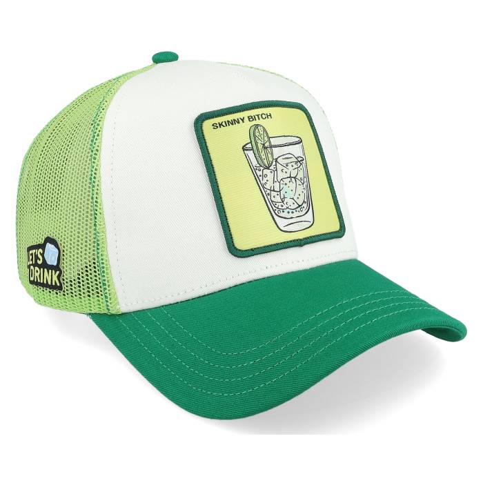 Capslab 【 Cocktails Skinny Bitch Green/White Trucker Men Green / White 】 スキニー トラッカー メンズ green 緑・グリーン 白色 ホワイト