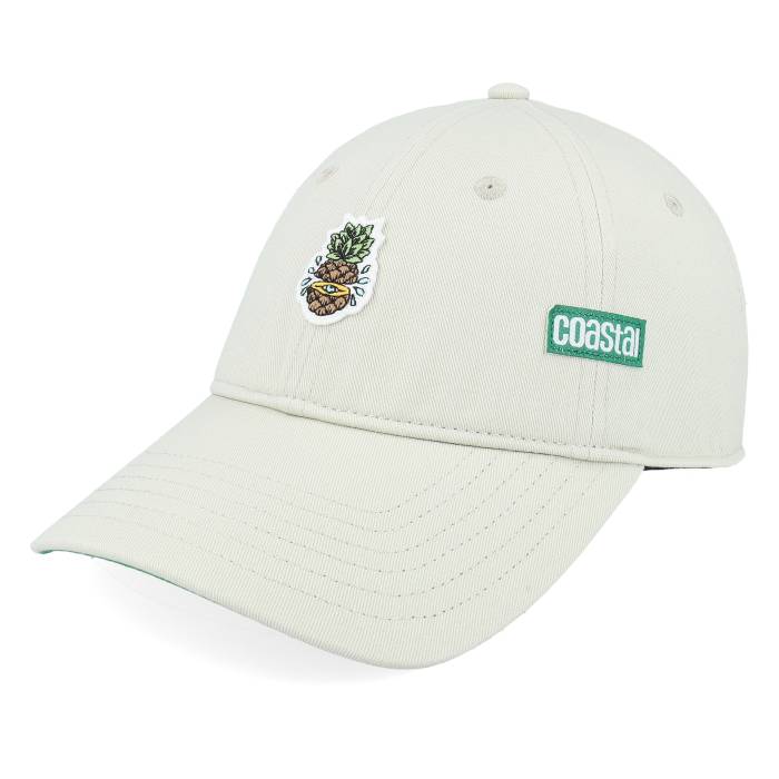 Coastal 【 6 Panel Curved Visor Pinapple Sand Dad Cap Men Beige 】 砂色・サンド キャップ 帽子 メンズ ベージュ