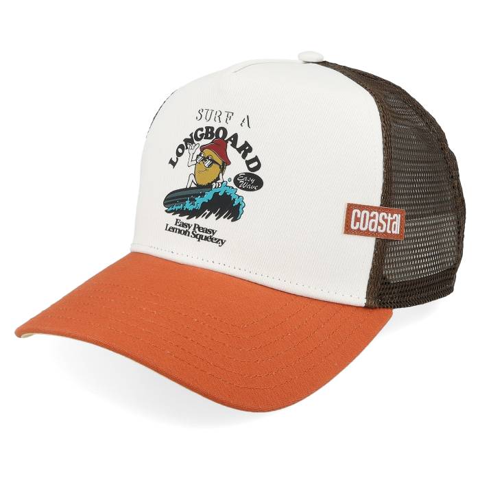 Coastal 【 Hft Easy Lemon White/Rust/Brown A-Frame Trucker Men White 】 トラッカー メンズ 白色 ホワイト