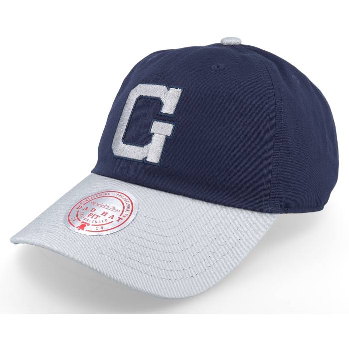 ミッチェル&ネス Mitchell & Ness 【 Georgetown Hoyas Team 2 Tone 2.0 Navy/Grey Dad Cap Men Blue 】 ジョージタウン ホヤス Team チーム キャップ 帽子 メンズ 青色 ブルー
