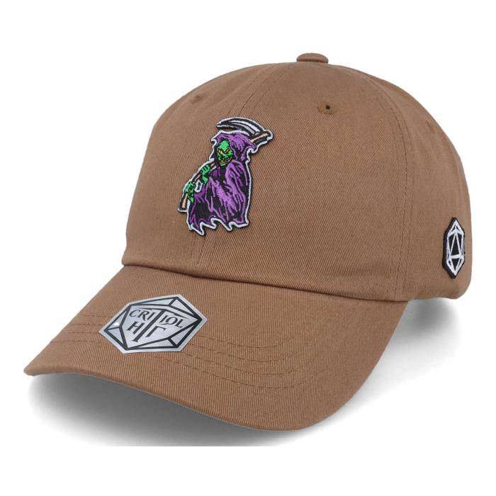 Critiql Hit 【 Death Reaper Color Patch Tan Dad Cap Men Brown 】 キャップ 帽子 メンズ 茶色 ブラウン